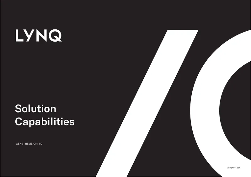 LYNQ Manufacturing Execution System Overview