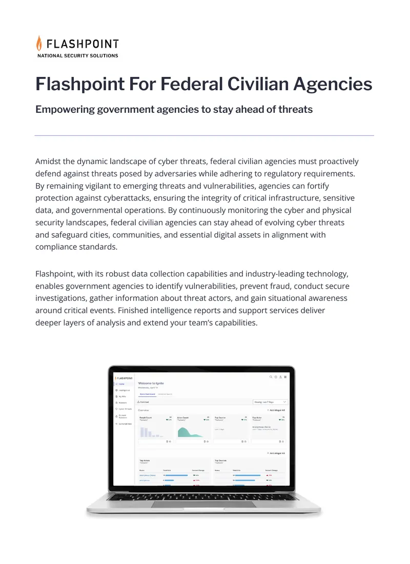 Flashpoint Solutions for Federal Civilian Agencies