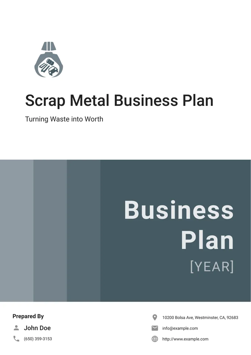 Scrap Metal Business Plan Overview