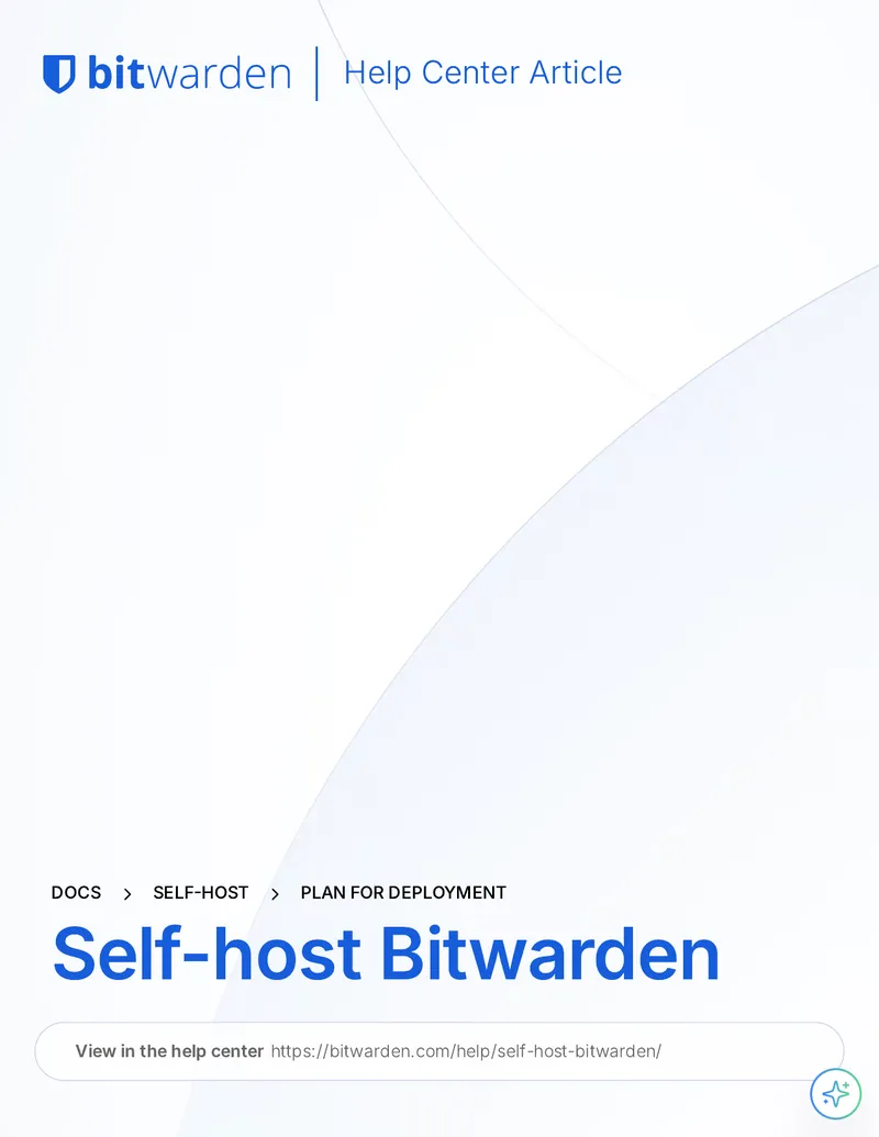 Self-Hosting Bitwarden Deployment Guide