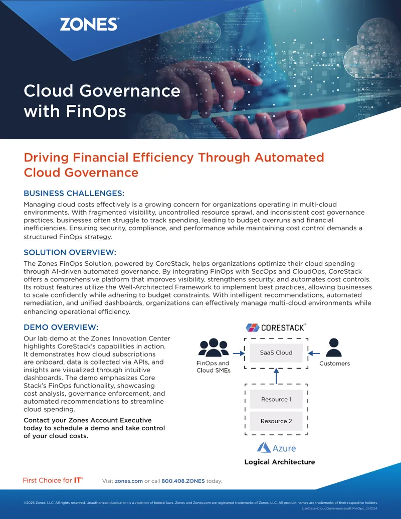 Cloud Governance with FinOps Solution Overview