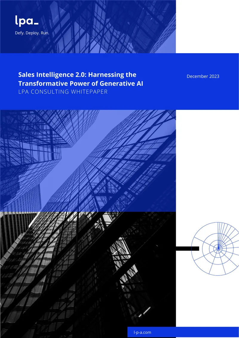 Sales Intelligence 2.0: Harnessing Generative AI