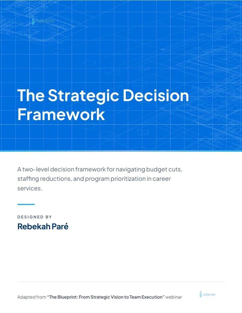 Decision Framework for Budget Cuts in Career Services