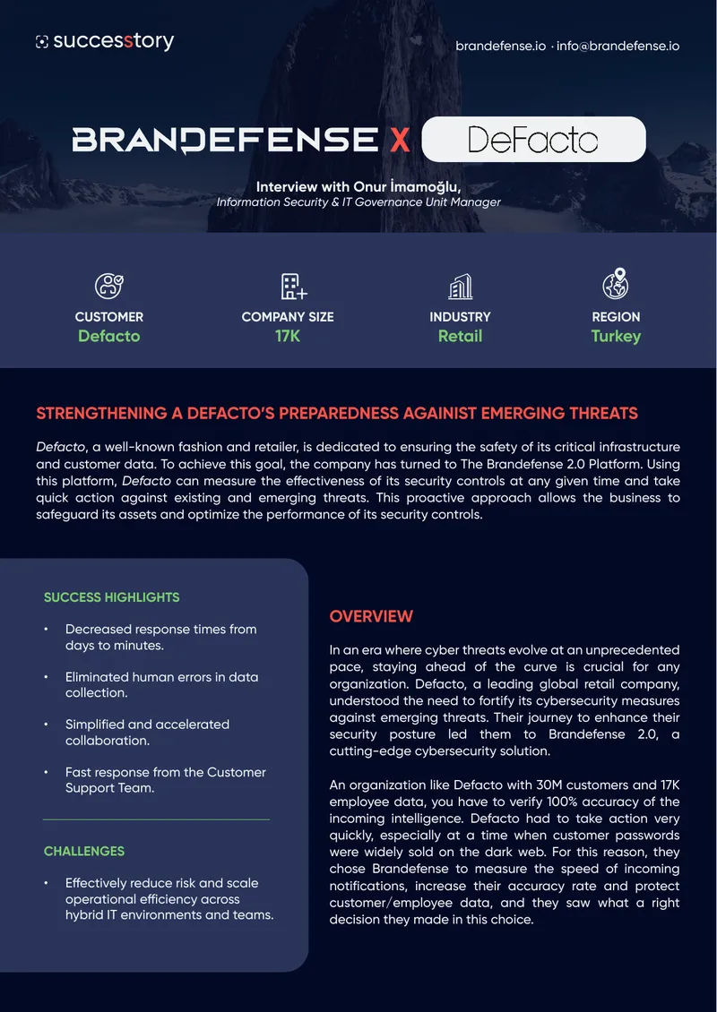 Defacto Cybersecurity Enhancement with Brandefense 2.0
