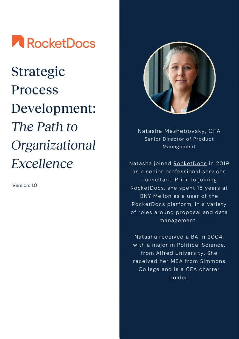 Strategic Process Development for Organizational Excellence
