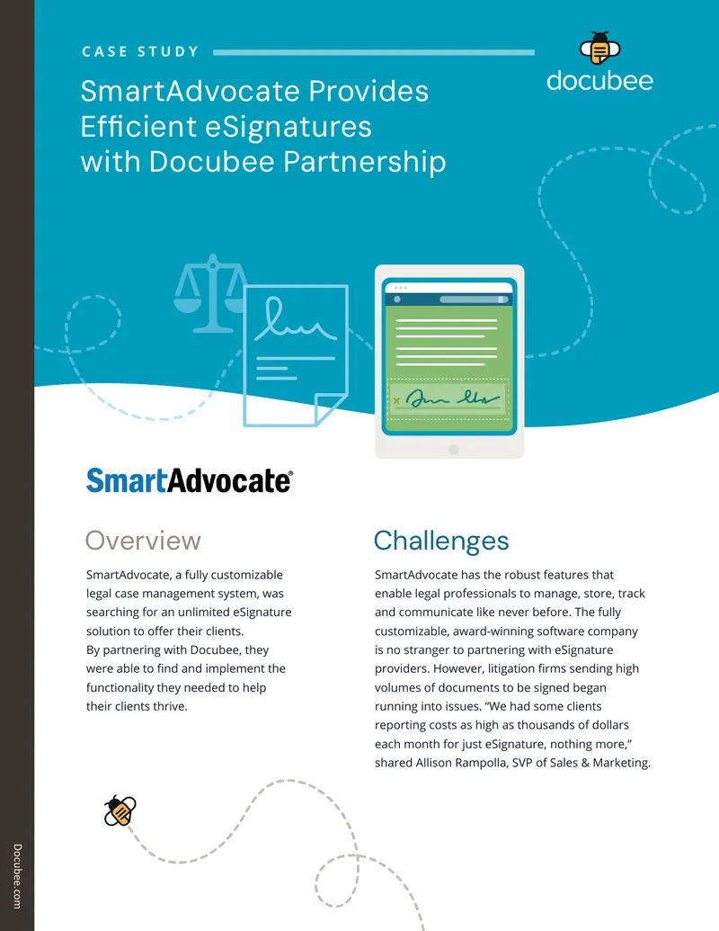 SmartAdvocate and Docubee eSignature Integration Case Study