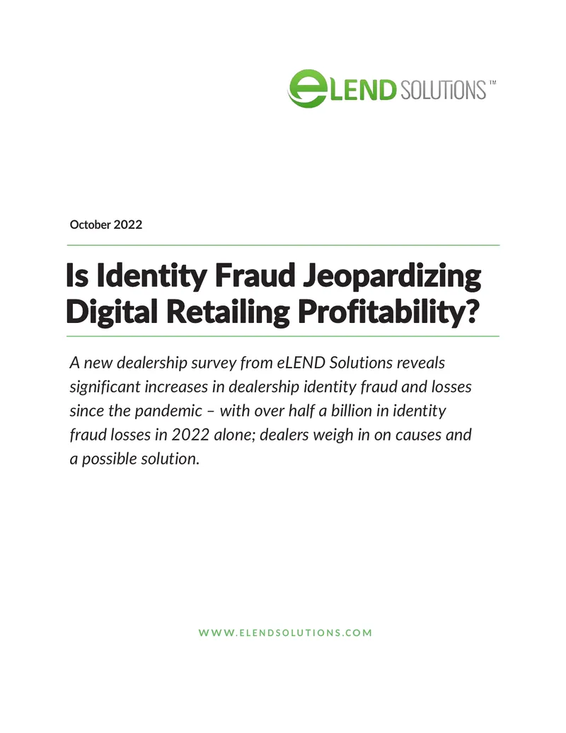 Impact of Identity Fraud on Auto Dealerships