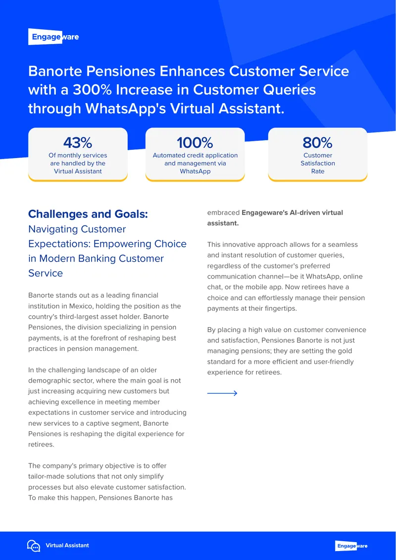 Banorte Pensiones Virtual Assistant Implementation