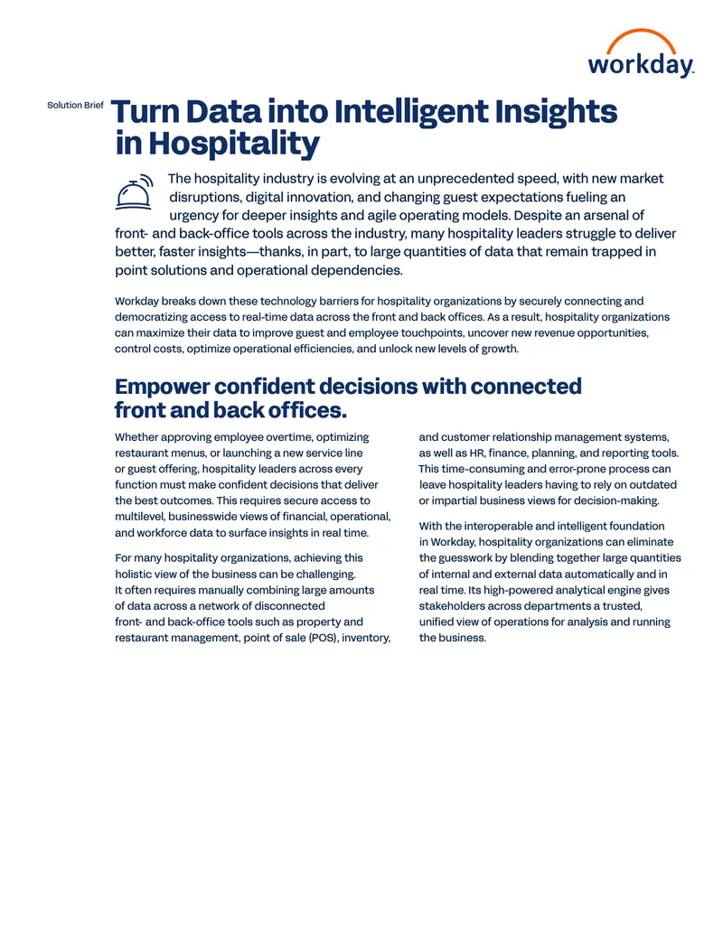 Data Integration Solutions for Hospitality Organizations