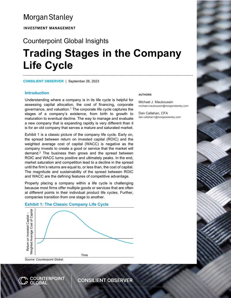 Trading Stages in the Company Life Cycle