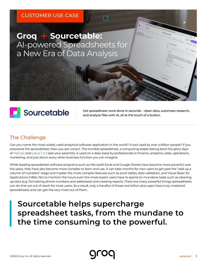 AI-Powered Spreadsheet Solution for Data Analysis