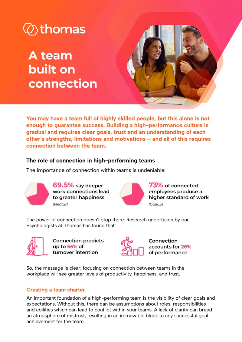 Building Connection in High-Performing Teams