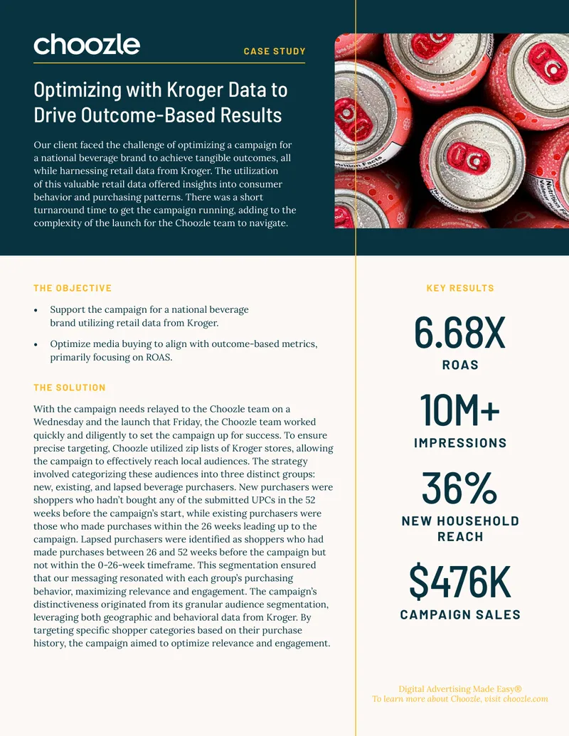 Optimizing Campaigns Using Kroger Retail Data