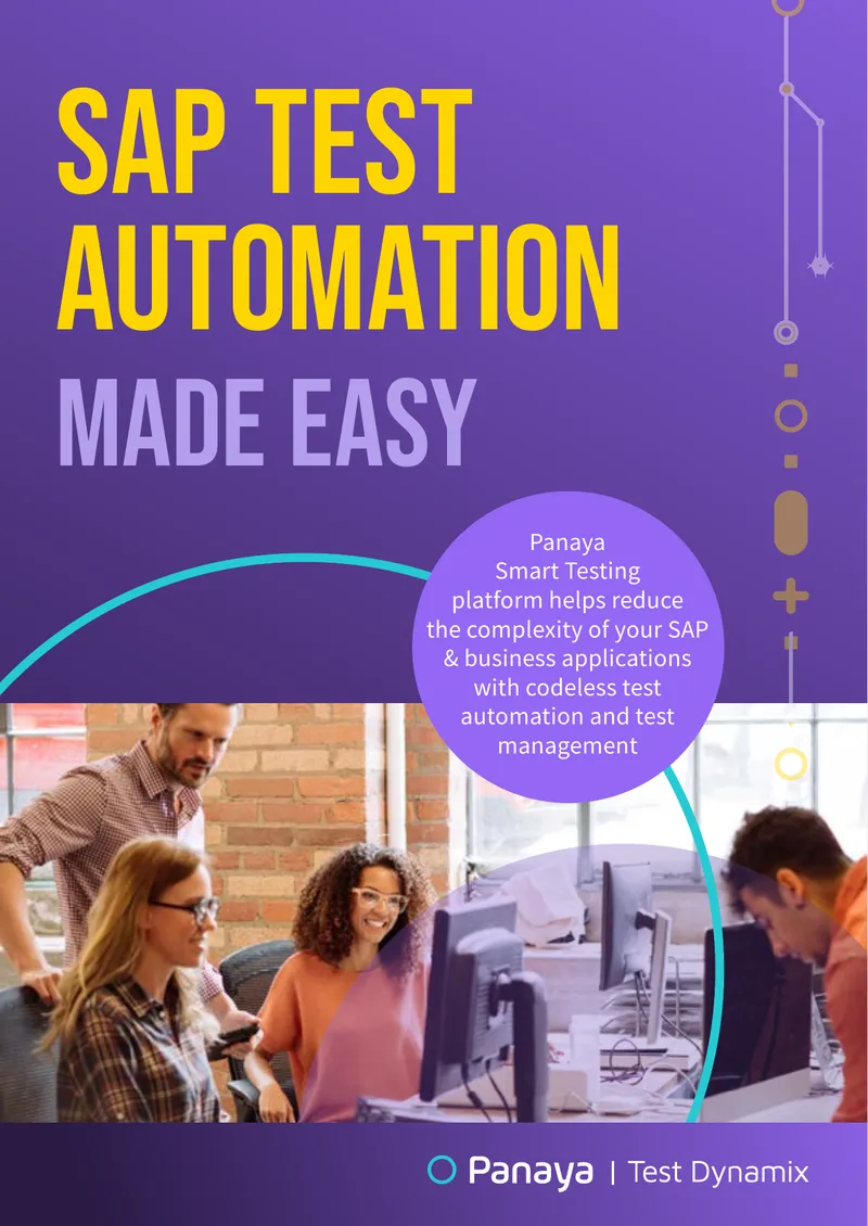 Codeless Test Automation for SAP Applications