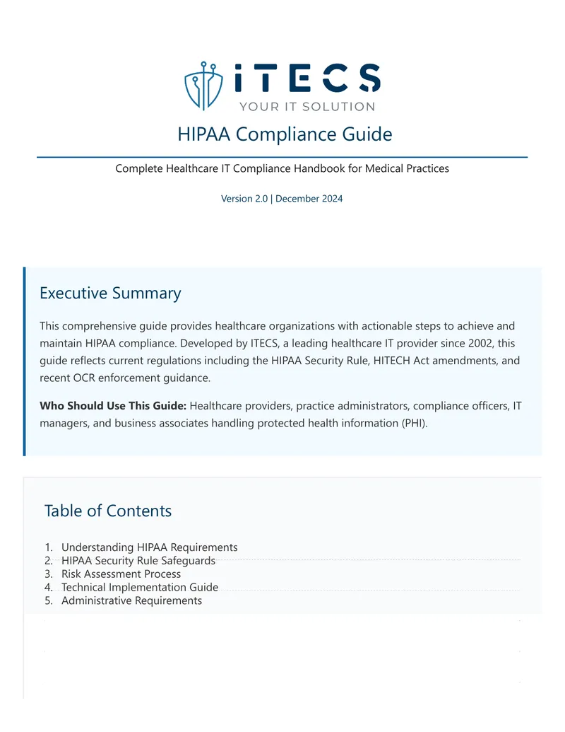 HIPAA Compliance Guide for Healthcare Organizations