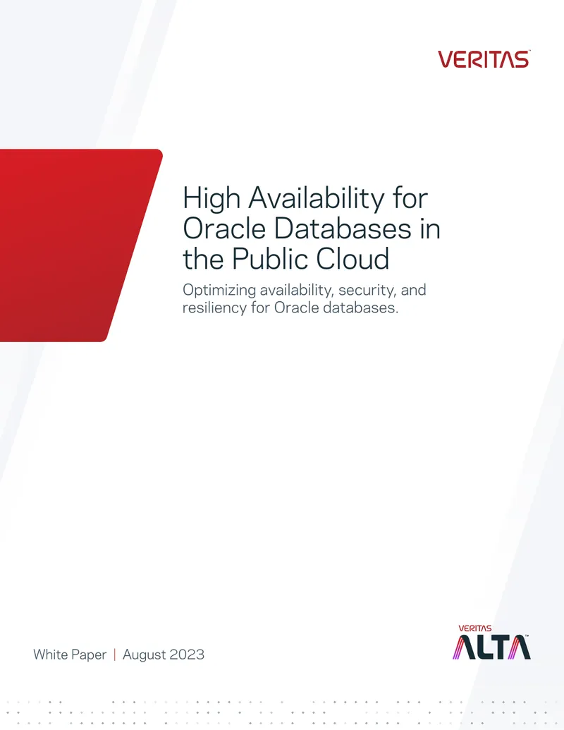 High Availability for Oracle Databases in the Public Cloud