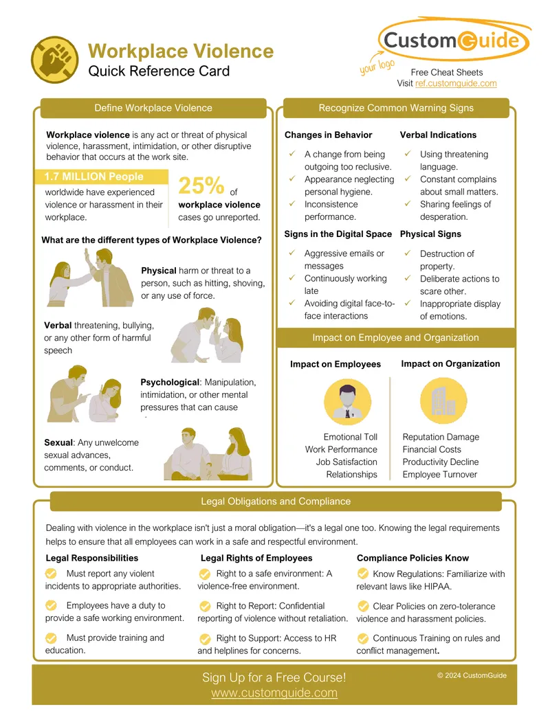 Workplace Violence Prevention and Management Guide