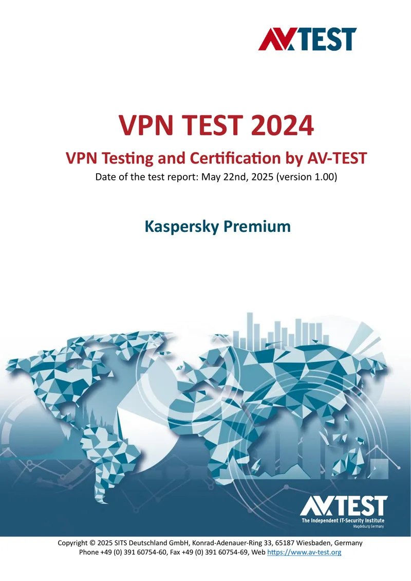 Evaluation of Kaspersky Premium VPN Performance and Security