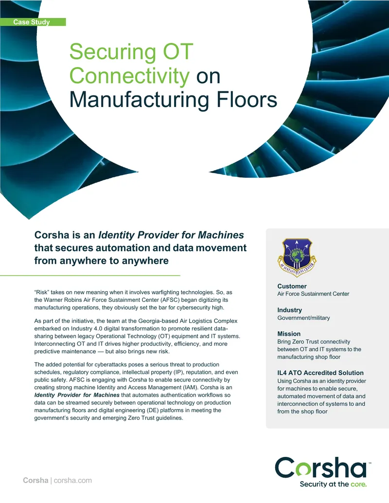 Securing Operational Technology Connectivity in Manufacturing