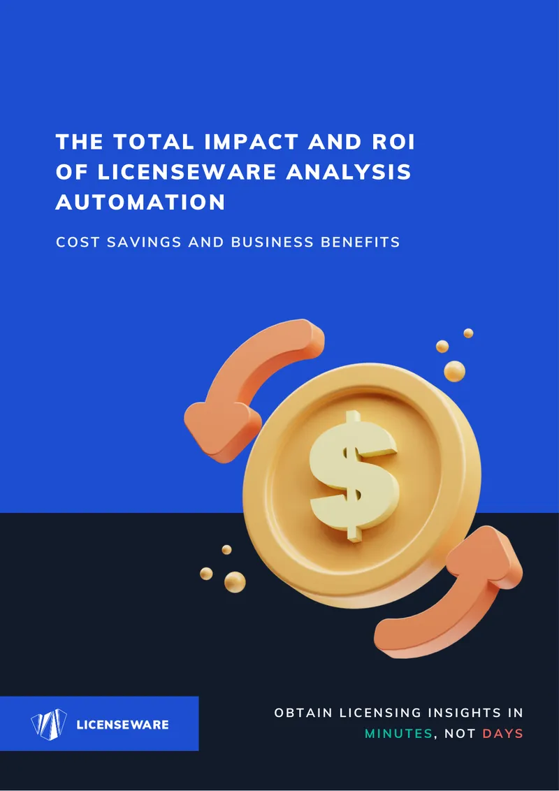 Total Impact and ROI of Licenseware Analysis Automation