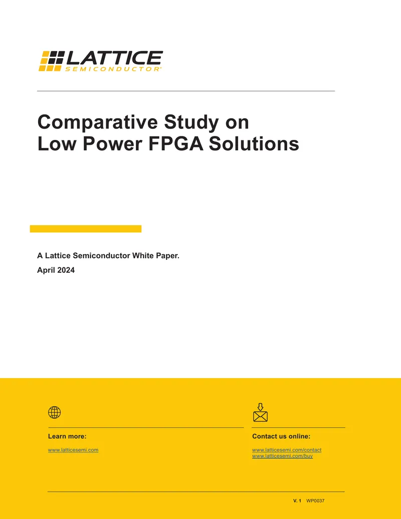 Comparative Study on Low Power FPGA Solutions