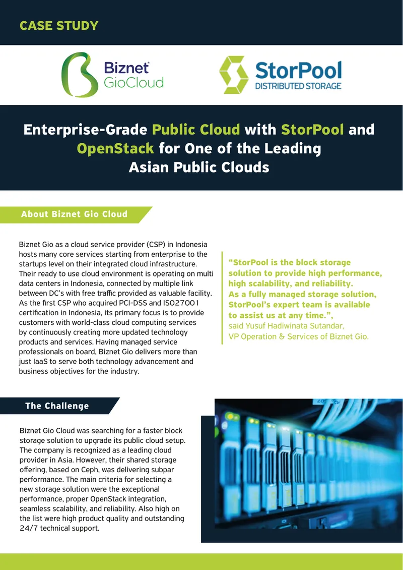 Enterprise-Grade Public Cloud Case Study with StorPool