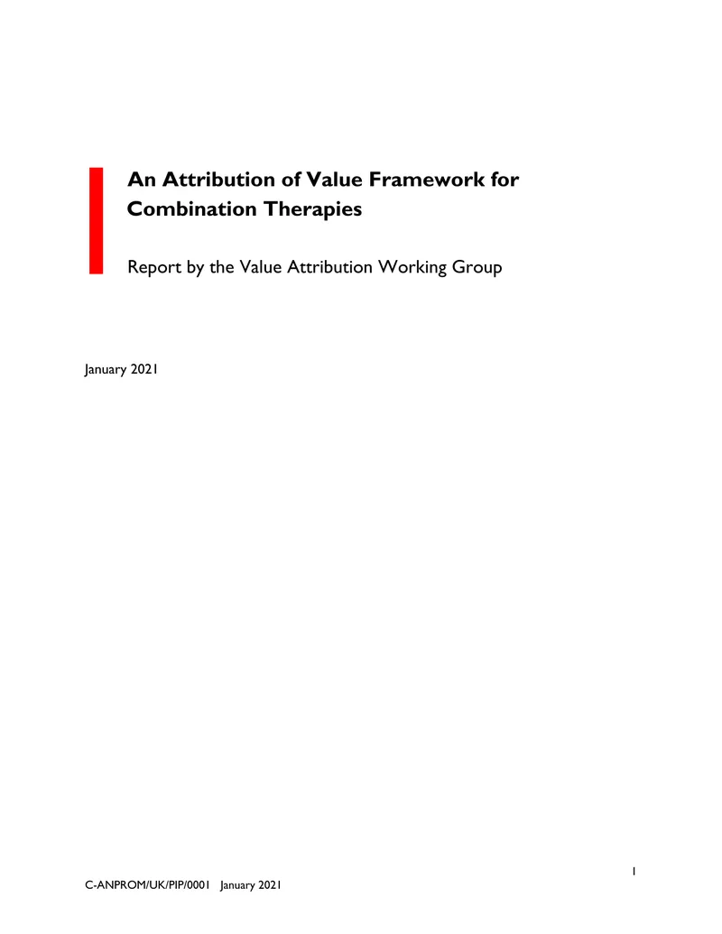Attribution of Value Framework for Combination Therapies