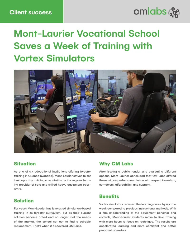 Mont-Laurier Vocational School Training Enhancement