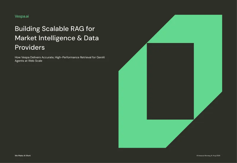 Building Scalable RAG for Market Intelligence and Data Providers