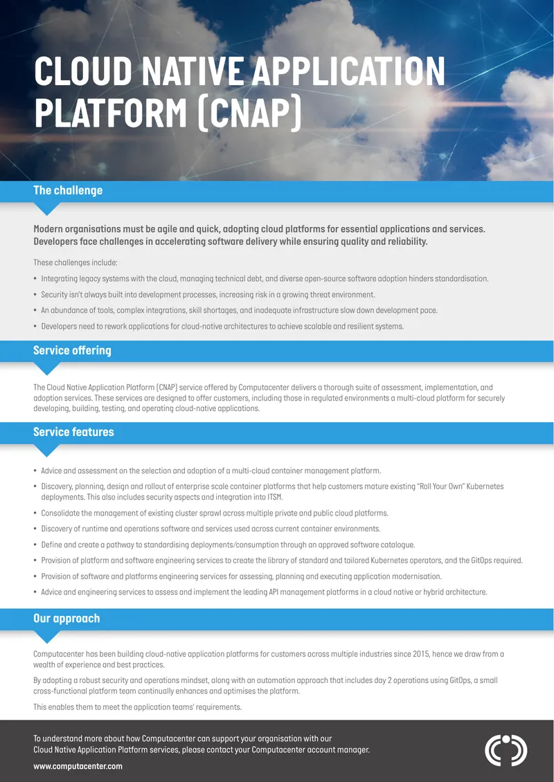 Cloud Native Application Platform Services Overview