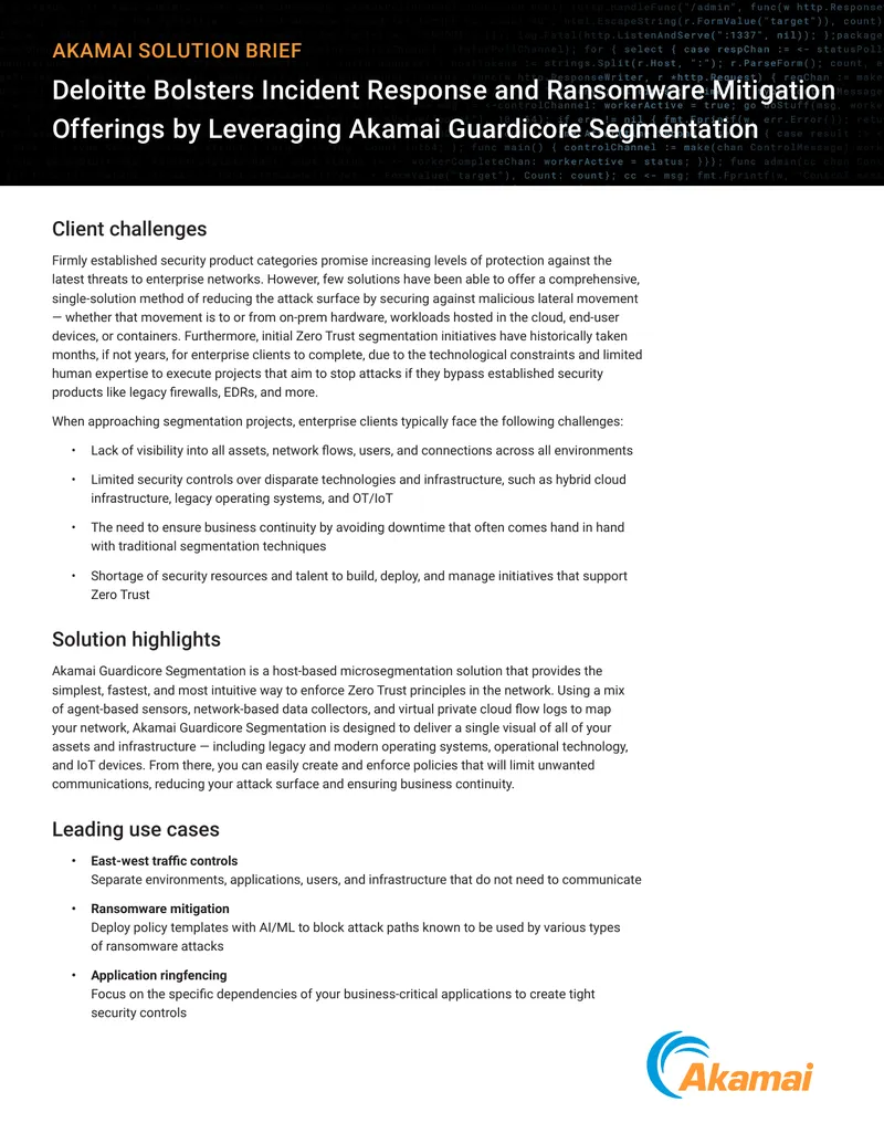 Deloitte Incident Response and Ransomware Mitigation Solutions