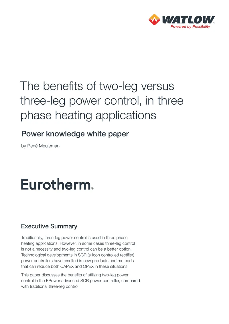 Benefits of Two-Leg Versus Three-Leg Power Control