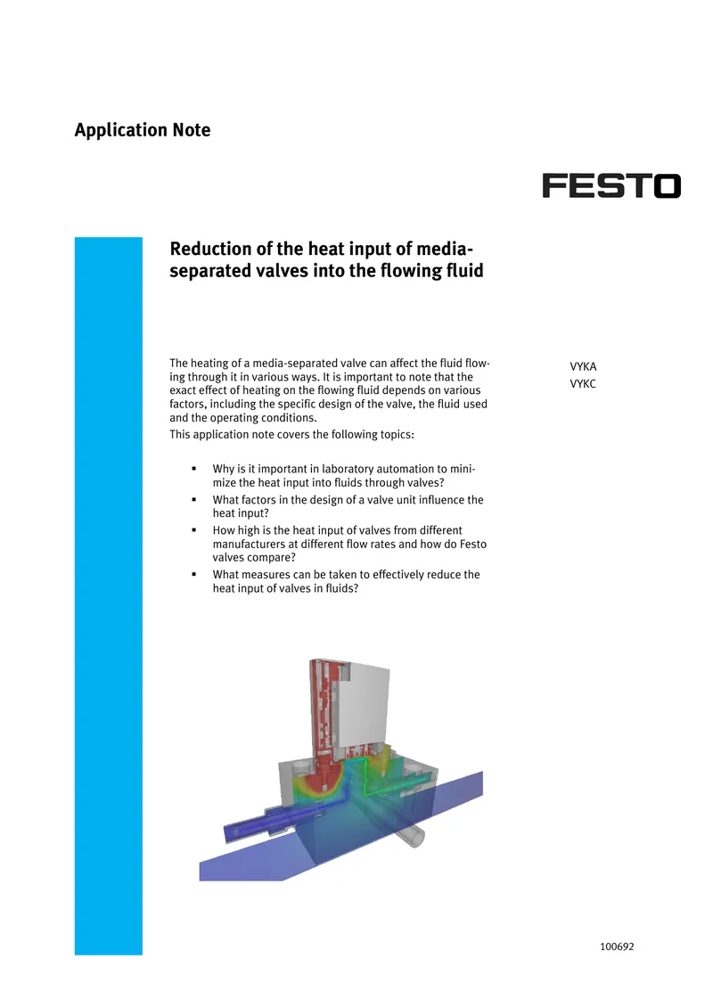 Reduction of Heat Input in Media-Separated Valves preview page 1