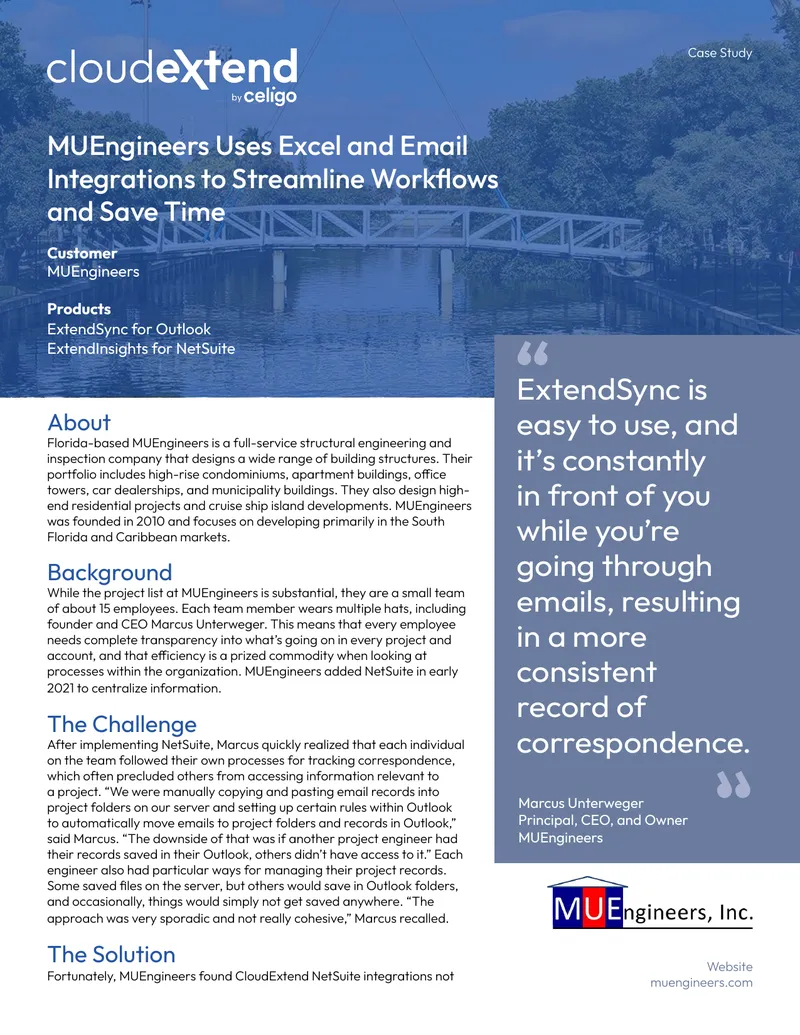 MUEngineers Case Study on Workflow Integration