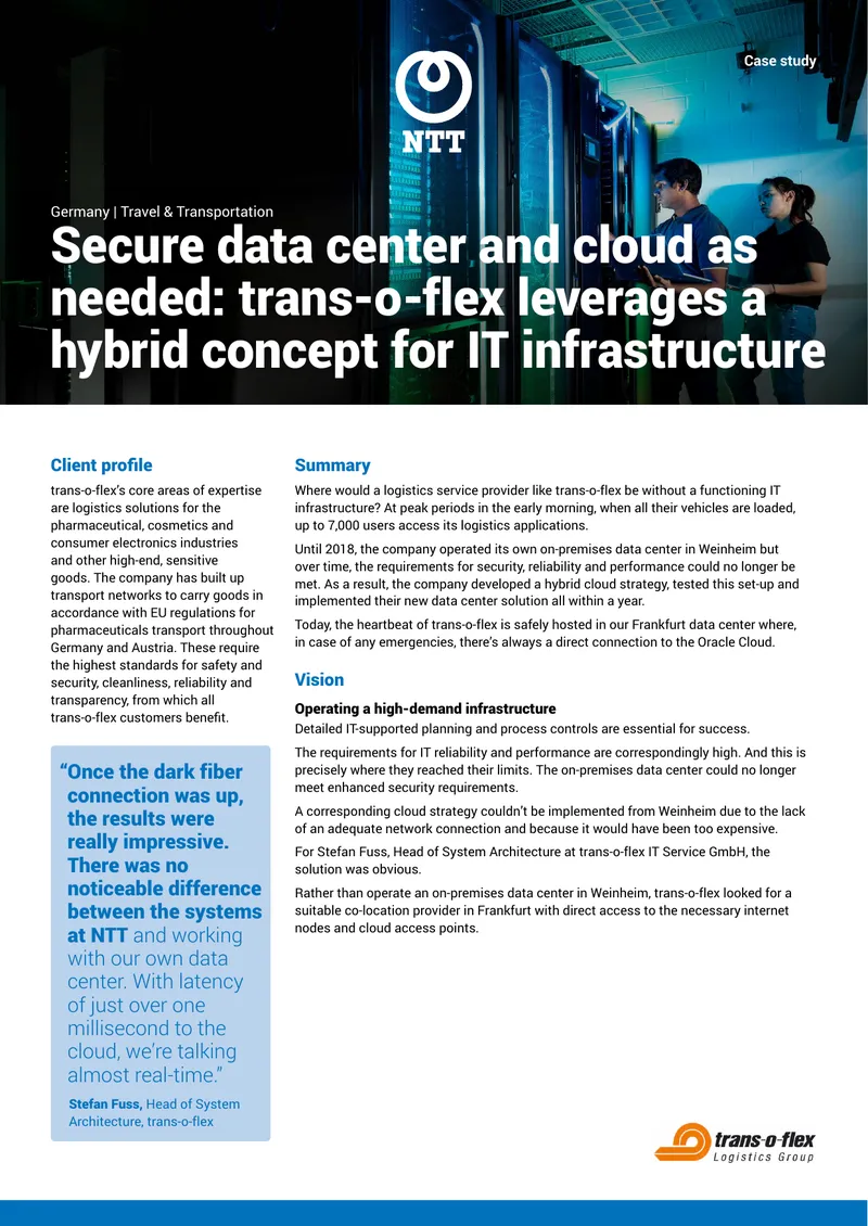 Hybrid Cloud Strategy Implementation for Logistics