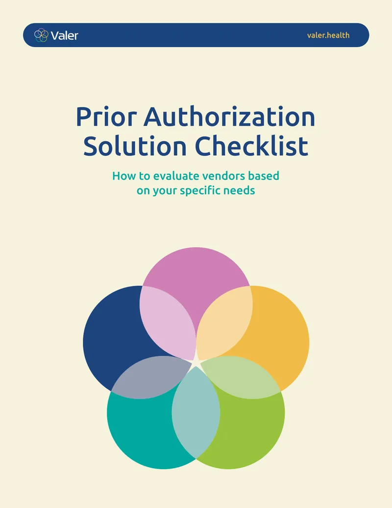 Prior Authorization Solution Evaluation Checklist