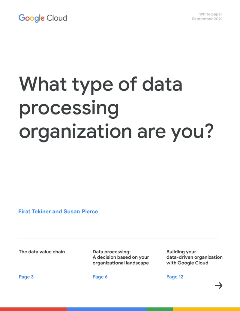 Data Processing Framework for Organizations