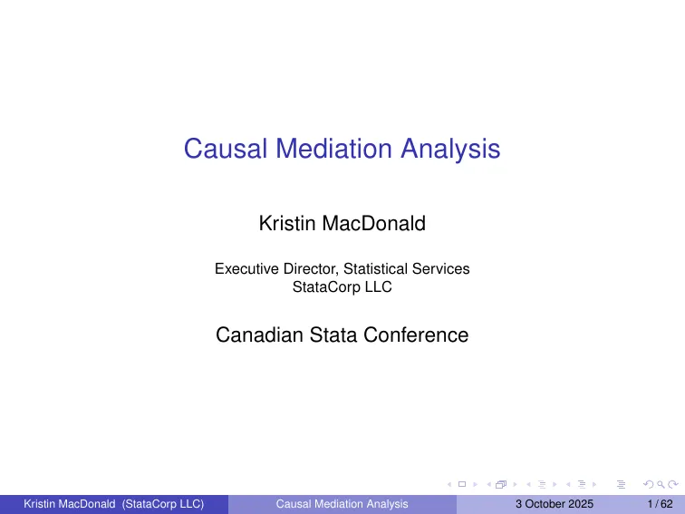 Causal Mediation Analysis Methodology