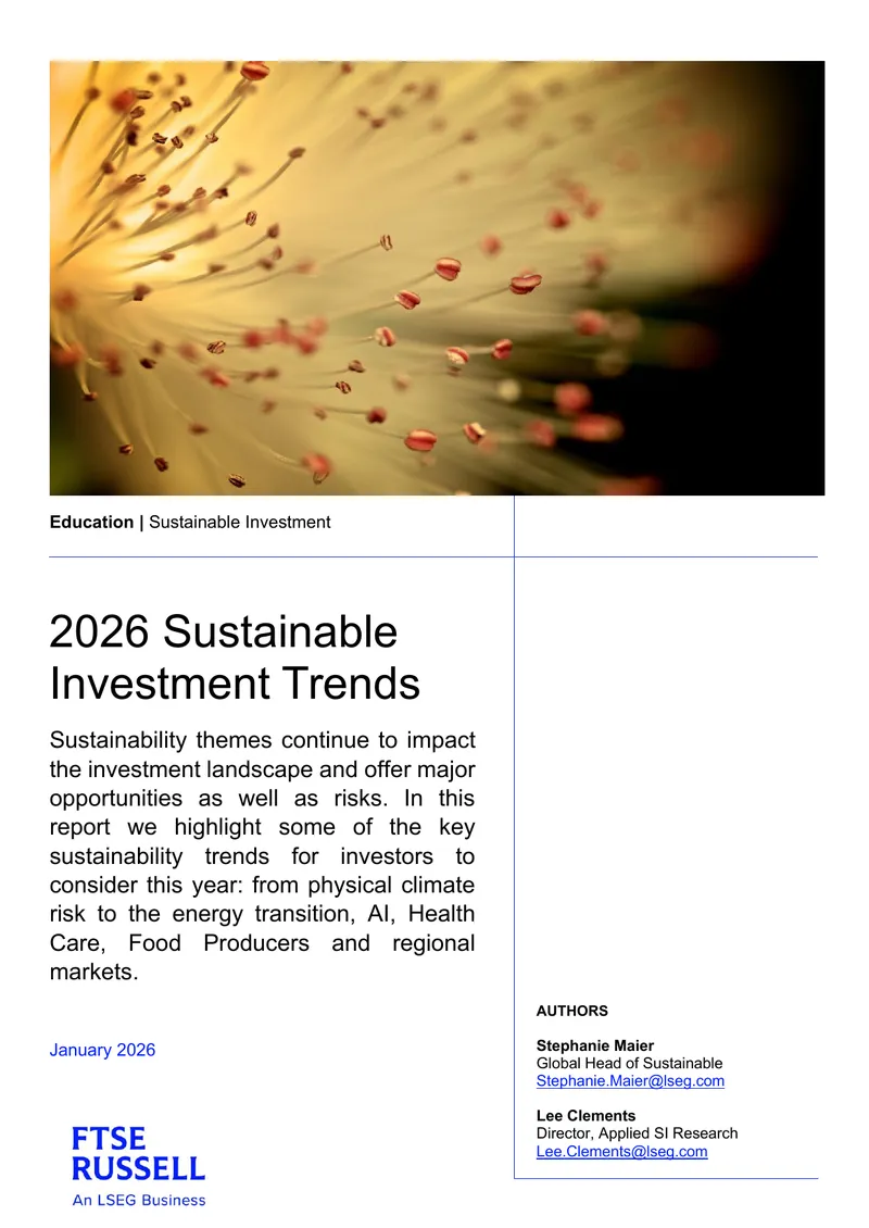 2026 Sustainable Investment Trends Report
