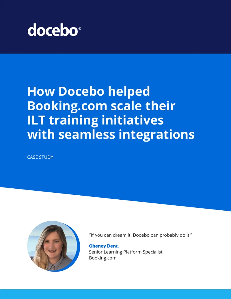 Docebo Case Study on Booking.com Learning Platform