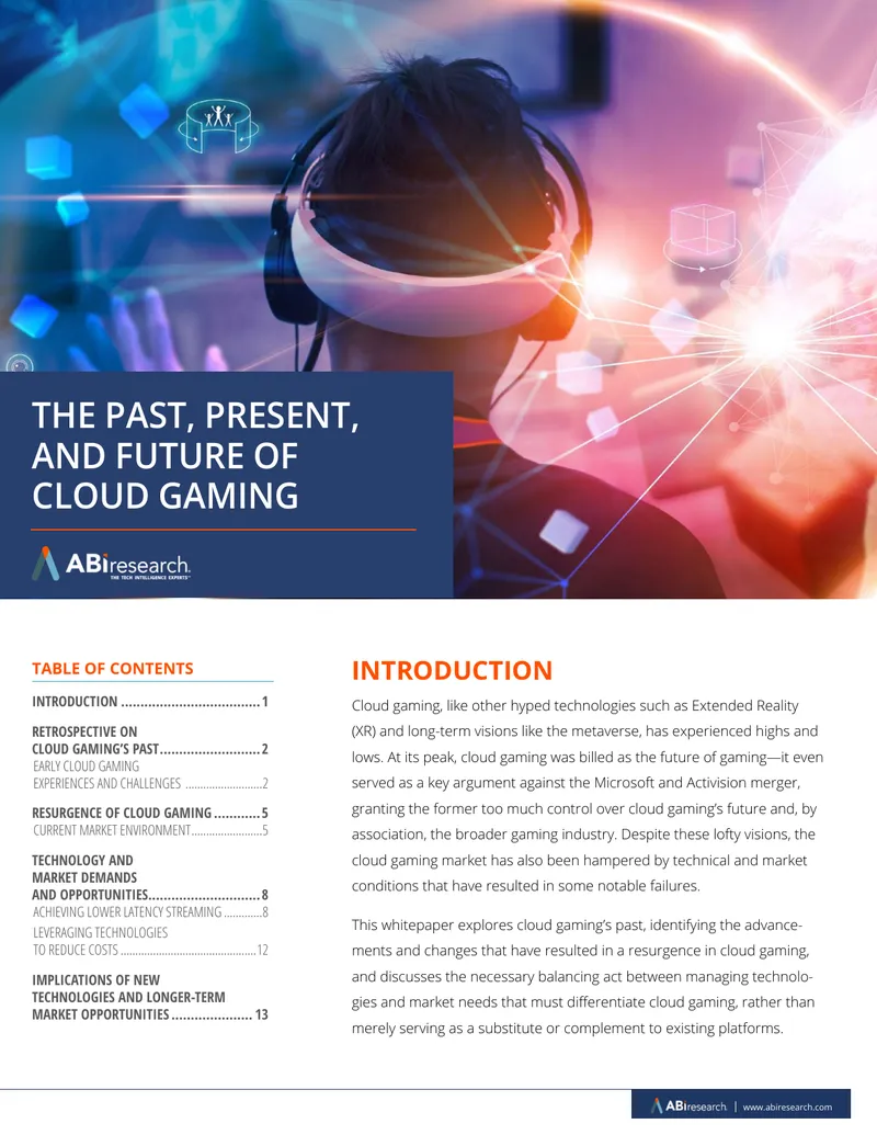 Cloud Gaming: Historical Trends and Future Opportunities