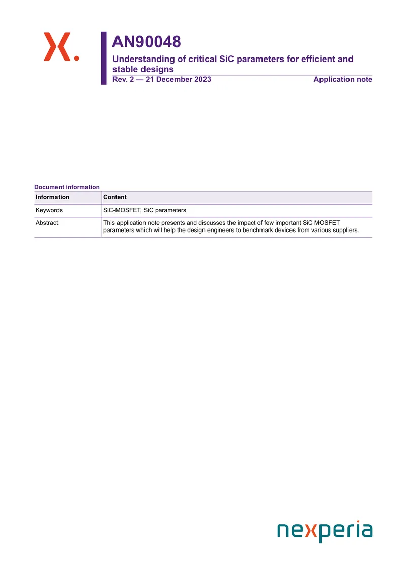 Understanding Critical SiC Parameters for Design Efficiency