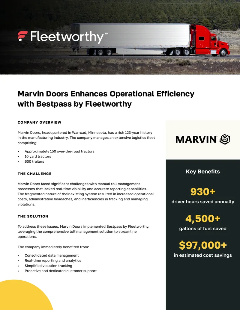 Marvin Doors Operational Efficiency Enhancement with Bestpass