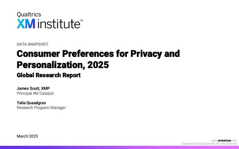 Consumer Preferences for Privacy and Personalization 2025