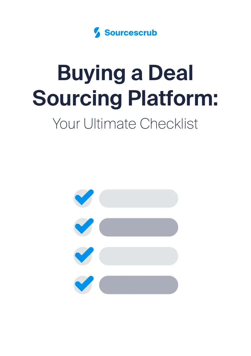 Checklist for Evaluating Deal Sourcing Platforms