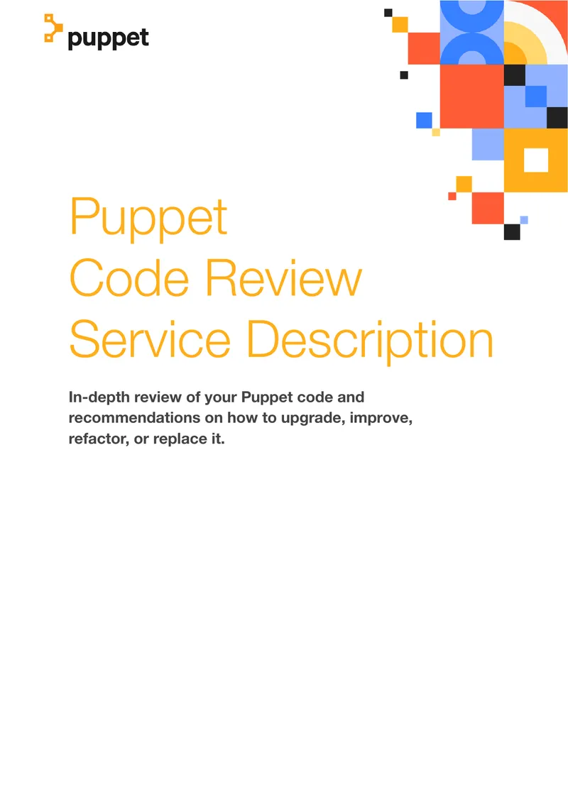 Puppet Code Review Service Description