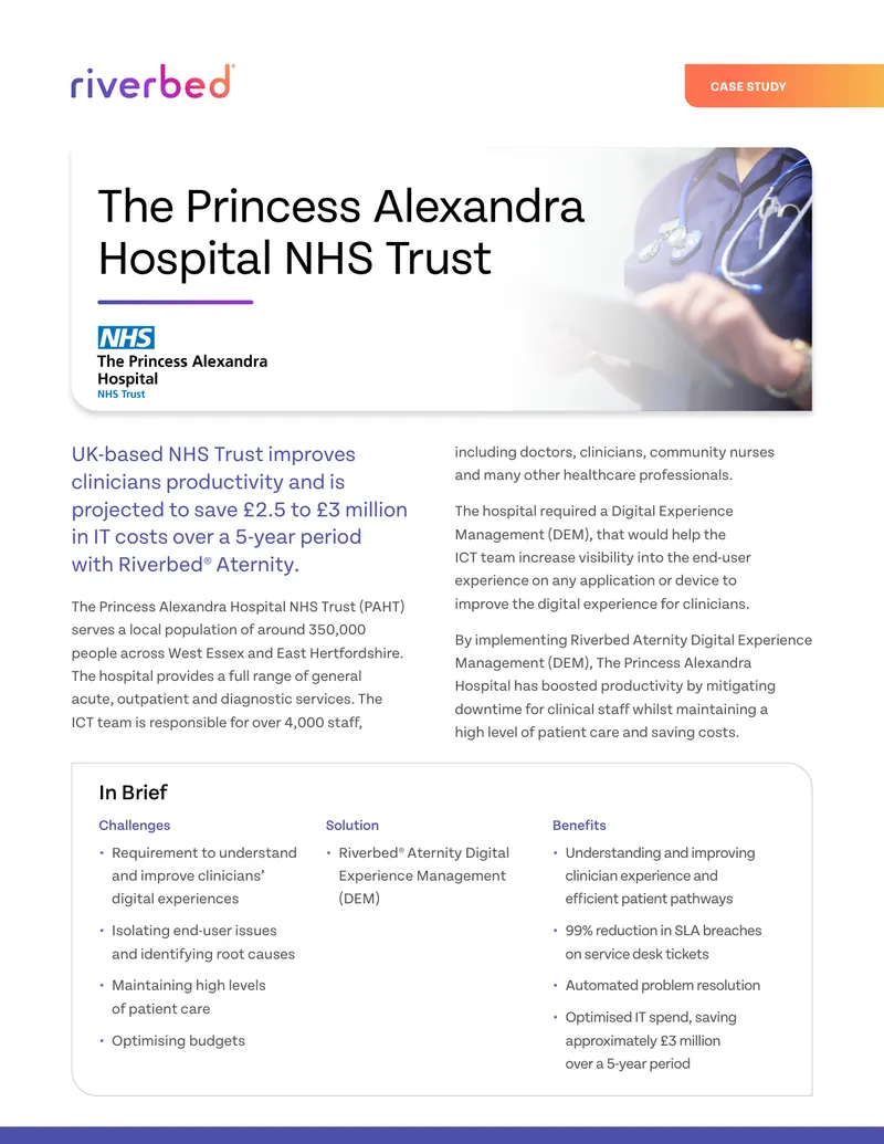 NHS Trust Case Study on Digital Experience Management