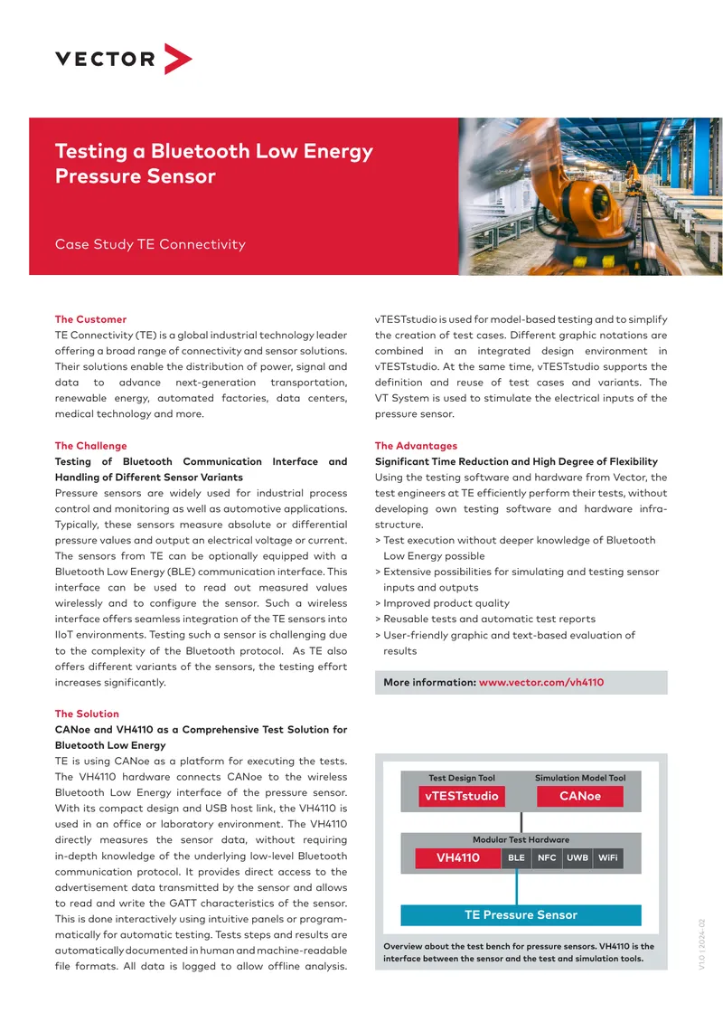 Testing Bluetooth Low Energy Pressure Sensors