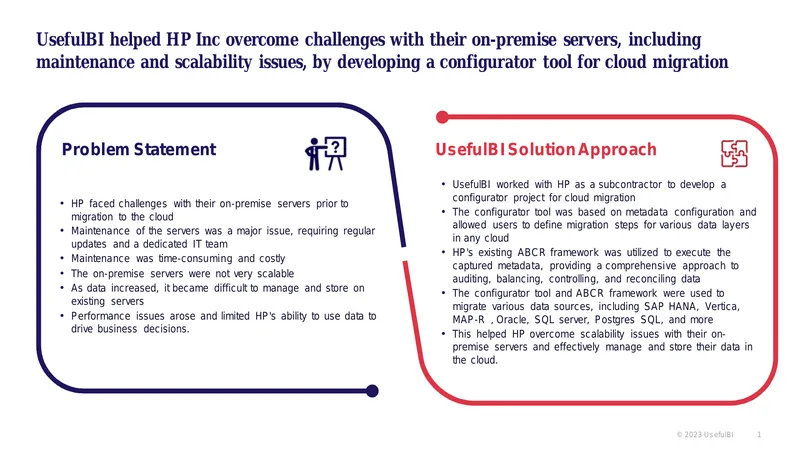 Cloud Migration Configurator Tool Development