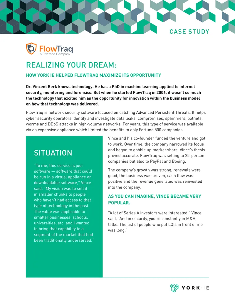 FlowTraq Case Study on Business Model Innovation